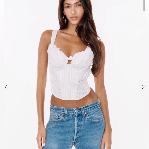 Brand new- White Layla corset style top - Picture 1 of 13